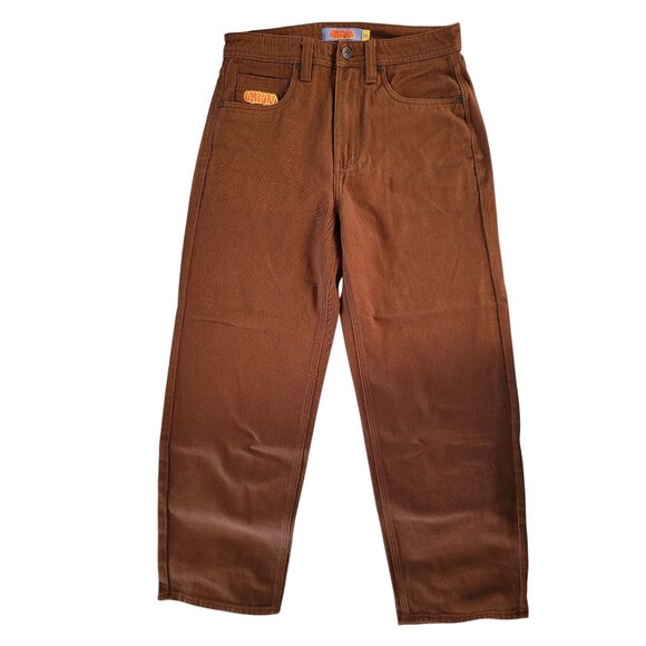 Empyre Relax Baggy Fit Jeans Y2K Style - Brown 28 W 26 L - Picture 1 of 6